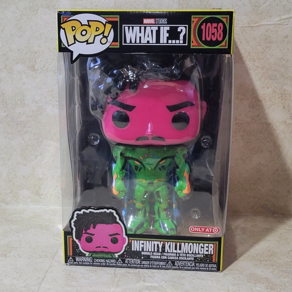 Funko POP! Jumbo: What If...? - Killmonger (Target Exclusive)
